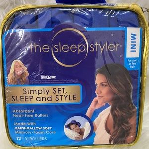 As Seen On TV The Sleep Styler Mini 3 inch Hair Curling Rollers-Blue (12 Piece)